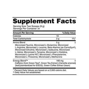 Amino energy 30 Servicios